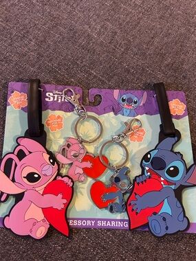 Stitch & Angel Luggage Tags